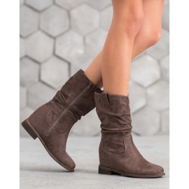 Super Mode Klassiska cowboystövlar kaki grön 2