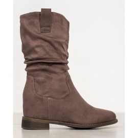 Super Mode Klassiska cowboystövlar kaki grön 1