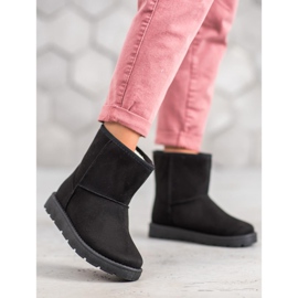 SHELOVET Svart Mukluki med päls 1