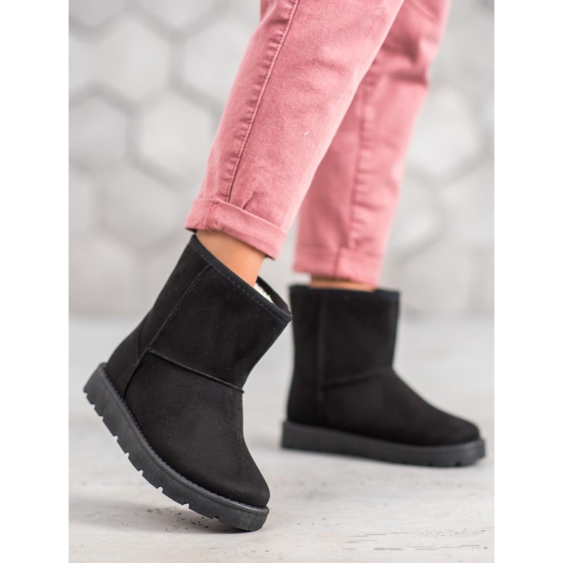 SHELOVET Svart Mukluki med päls 1