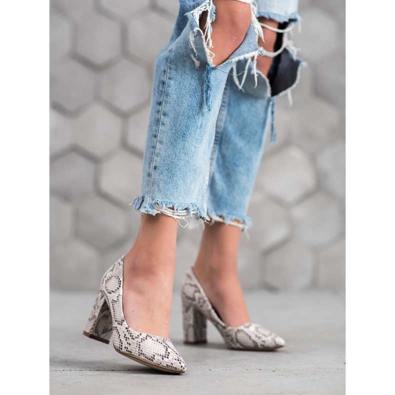 Seastar Snake Print Pumps mångfärgad 1