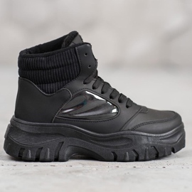 SHELOVET Mode snörskor svart 1