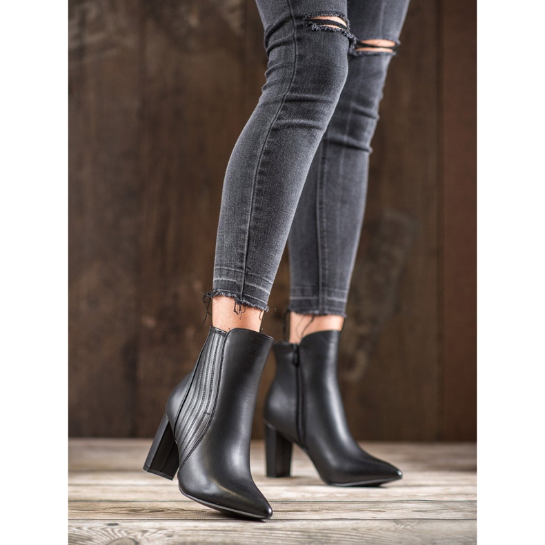 SHELOVET Sexiga svarta stövlar 2