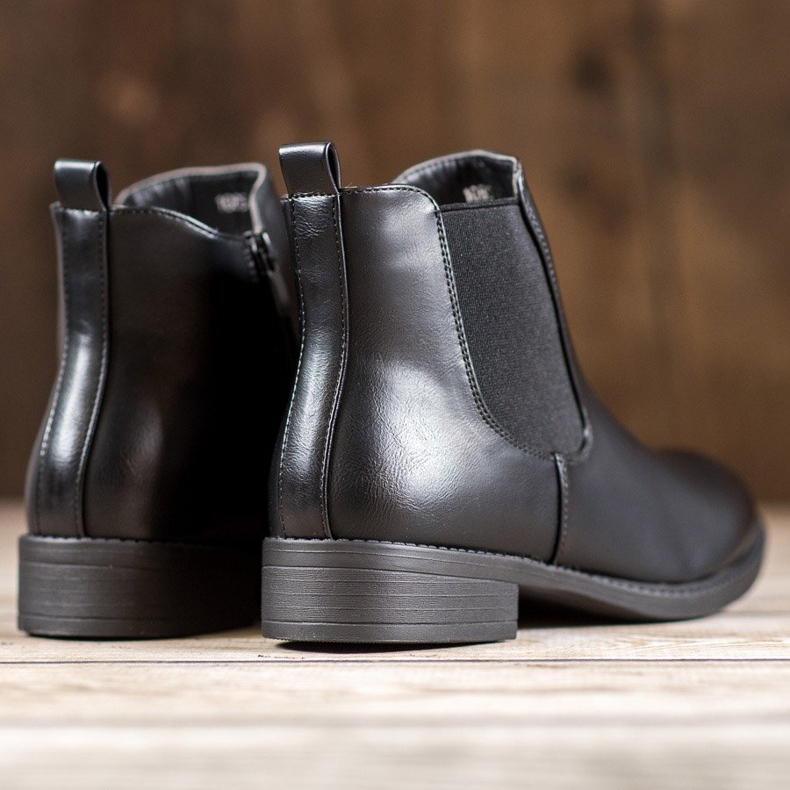 SHELOVET Klassiska stövlar med dragkedja svart 1