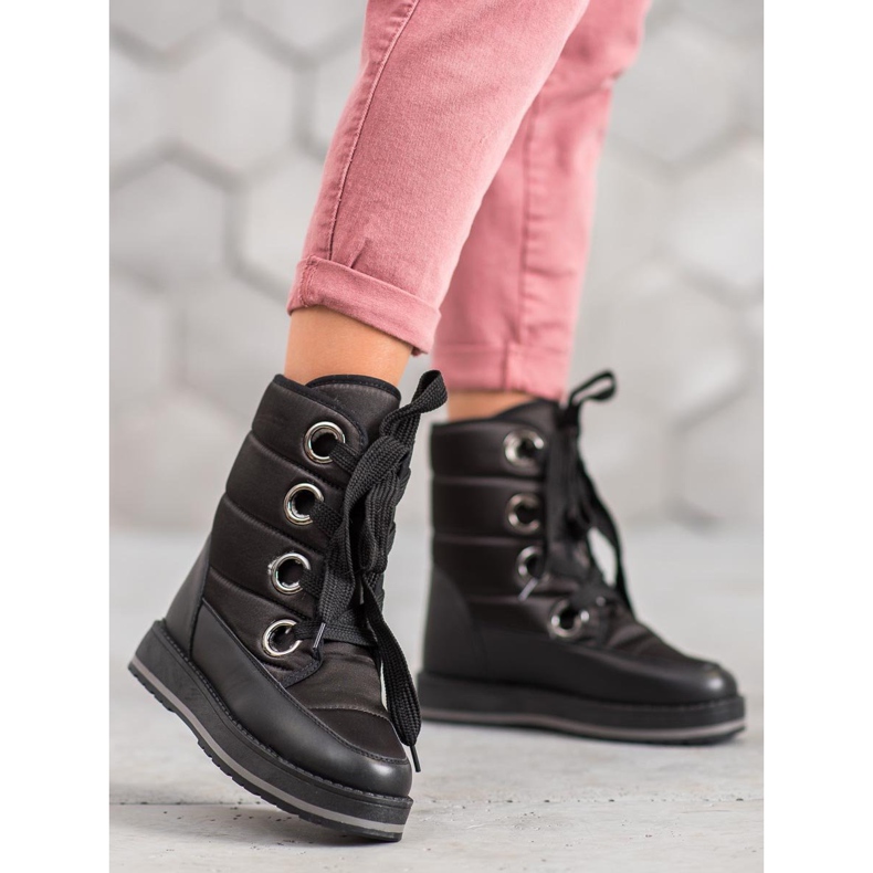 Muto Snöskor på plattformen svart 1