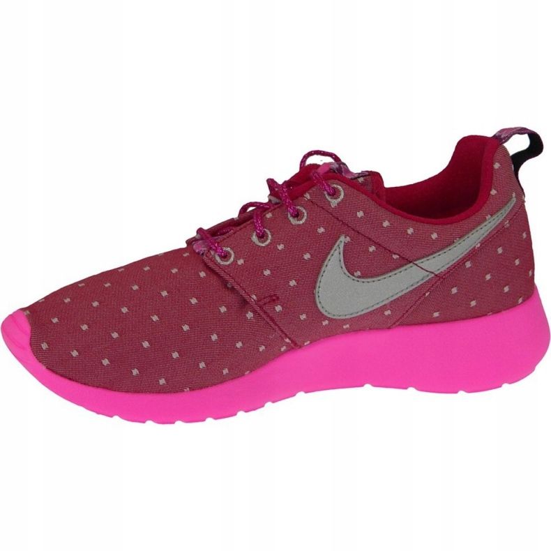 Nike Rosherun Print Gs W 677784-606 skor rosa 2