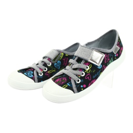 Befado barnskor 251Y137 svart blå rosa grå gul 3