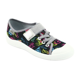 Befado barnskor 251Y137 svart blå rosa grå gul 1