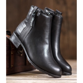 Erynn Stövlar med dekorativ dragkedja svart 2