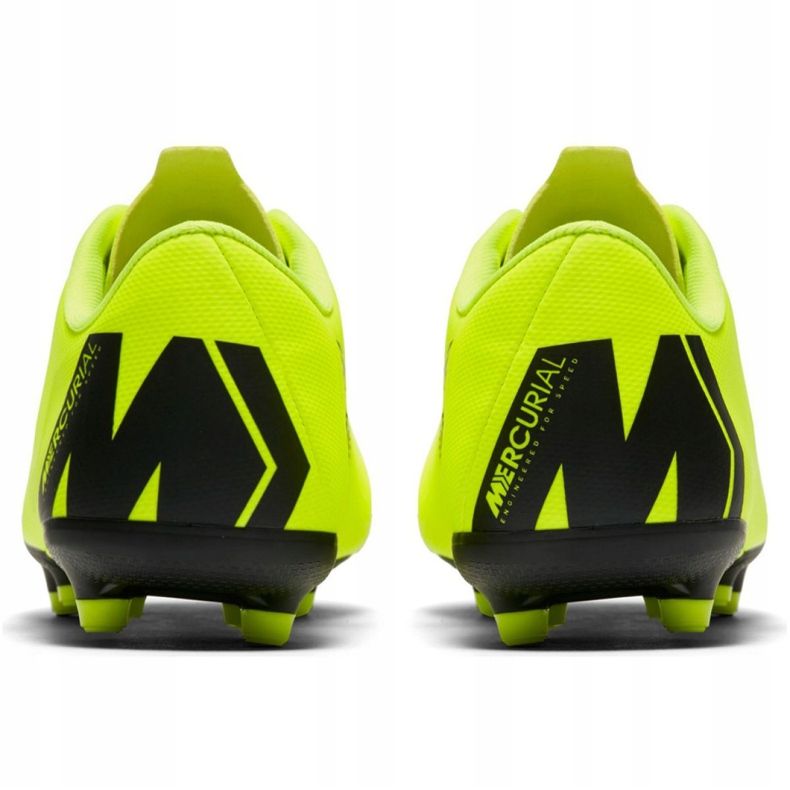 Nike Mercurial Vapor 12 Academy Mg Jr AH7347 701 fotbollsskor mångfärgad gul 1