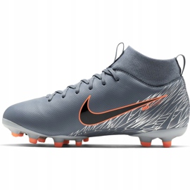Nike Mercurial Superfly 6 Academy Mg Jr AH7337 408 fotbollsskor mångfärgad grå 1