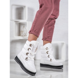 Muto Snöskor på plattformen vit 2