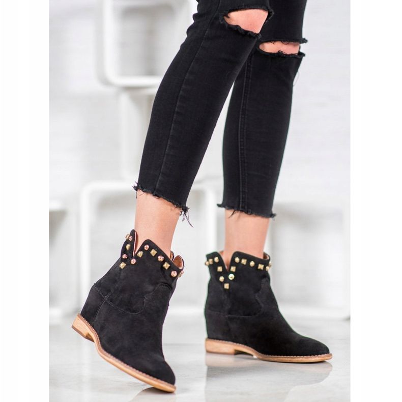 Bella Paris Cowboystövlar med jetstrålar svart 1