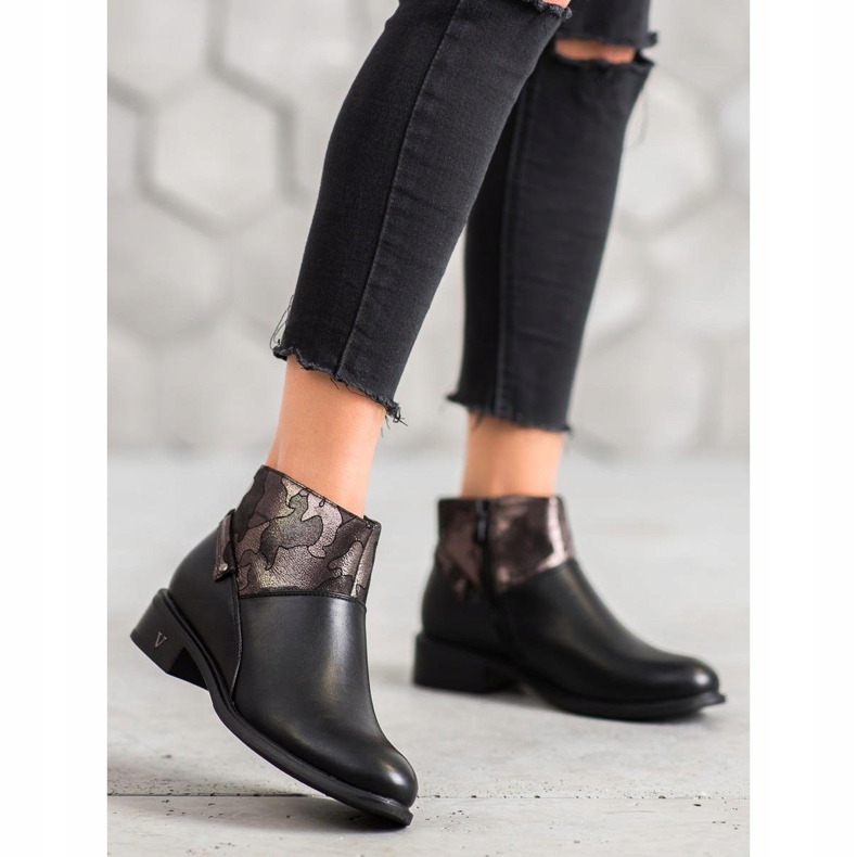 VINCEZA stövlar svart mångfärgad 2