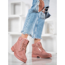 SHELOVET Rosa fällare med päls 1