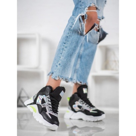 Bella Paris Sneakers med Holo -effekt svart 1