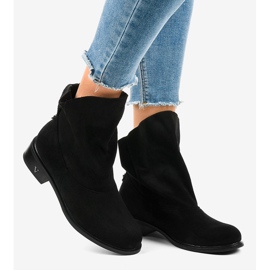 Svarta plattisolerade stövlar 6672-6 2