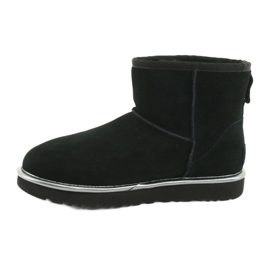 Ugg Classic Mini Ugg Rubber Logo W 1110087-BMT skor svart grå 2