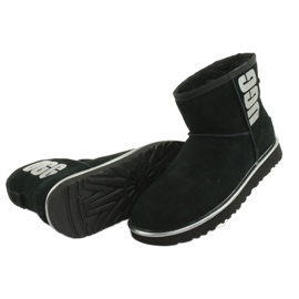 Ugg Classic Mini Ugg Rubber Logo W 1110087-BMT skor svart grå 4