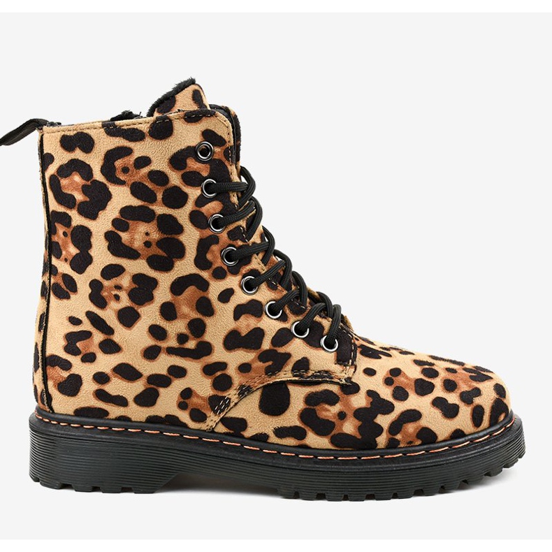 Pantherisolerade stövlar DJH01-18 brun 2