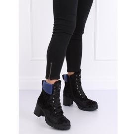 Svart velourarbetare K1835203 Negro 2