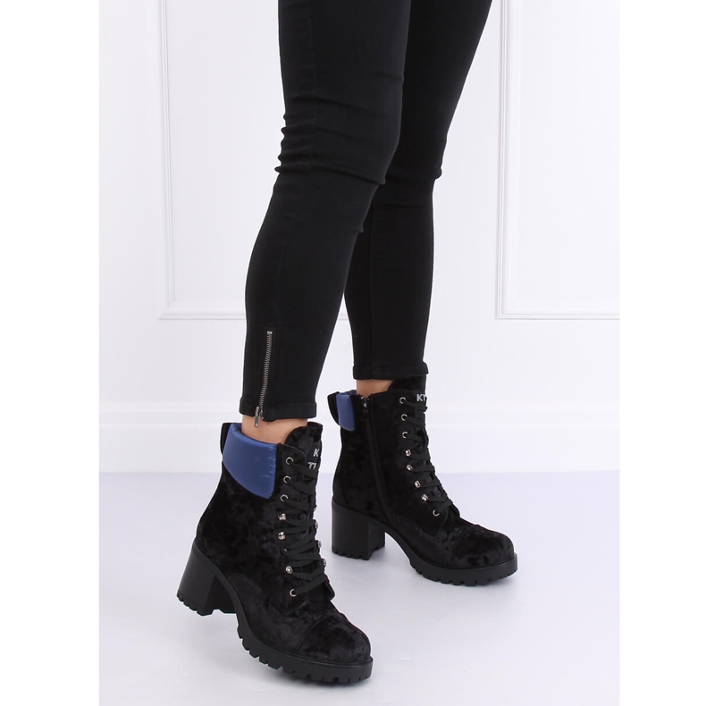 Svart velourarbetare K1835203 Negro 2