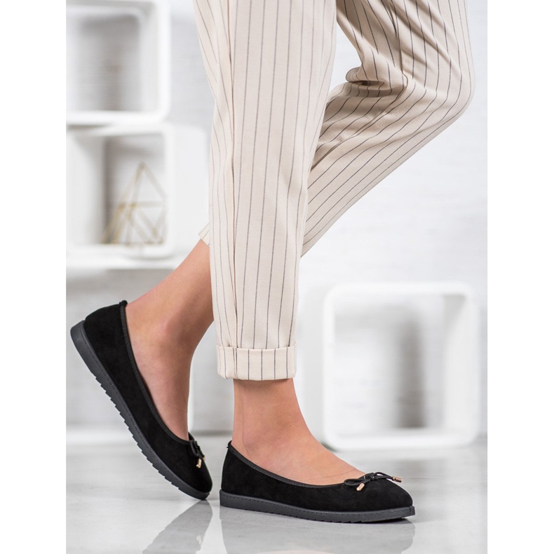 Sixth Sense Ballerina Med En Rosett svart 1