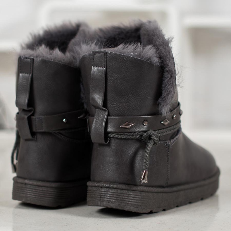 SHELOVET Mukluki med ekoläder grå 1