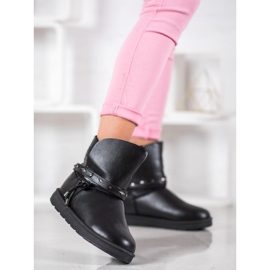 SHELOVET Mukluki med ekoläder svart 2