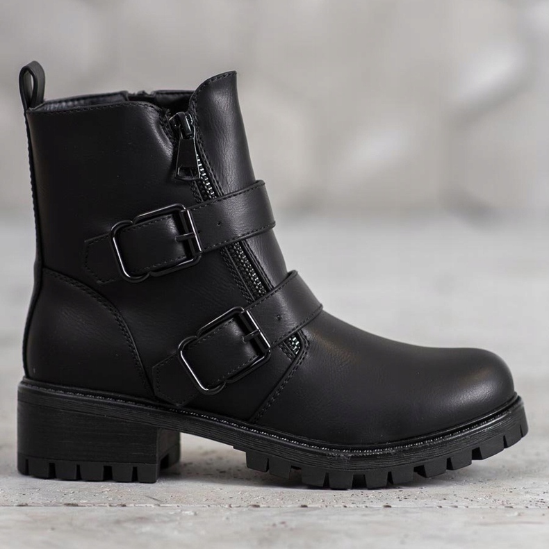 SHELOVET Svarta arbetare med spännen 1