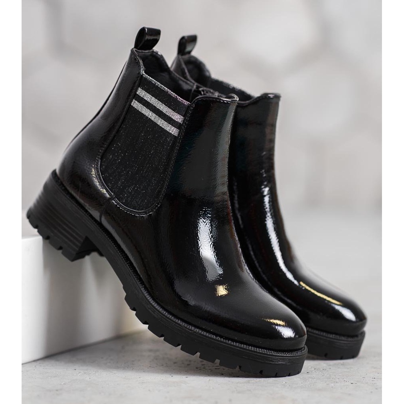 SHELOVET Sportskor på plattformen svart 2