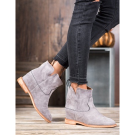 Bella Paris Cowboystövlar i mocka grå 1