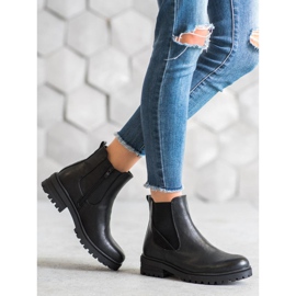 Super Mode Klassiska arbetare gjorda av ekoläder svart 1