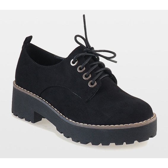 Svarta högklackade skor LL183 1