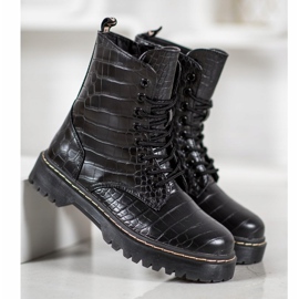 SHELOVET Trendiga arbetare med ekoläder svart 1