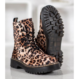 SHELOVET Mocka Workers Leopard Print brun 1