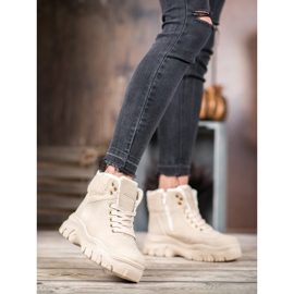 GOLL Varma sneakers med fårskinn brun 1