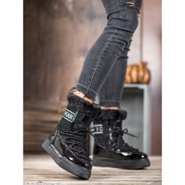 Bella Paris Trendiga klassiska snöskor svart 2