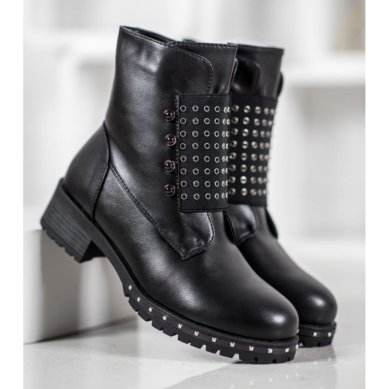 J. Star Trendiga arbetare med strass svart 2