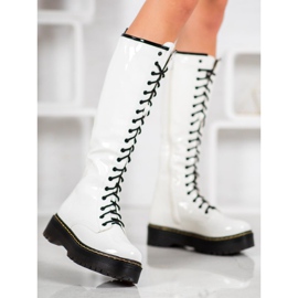 Seastar Snörskor med ekoläder vit 1