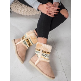 Badoxx Snöskor med etniskt mönster brun 2