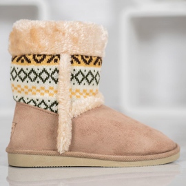 Badoxx Snöskor med etniskt mönster brun 1