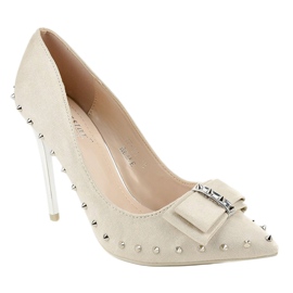 Beige pumps på en NF-05 häl 1