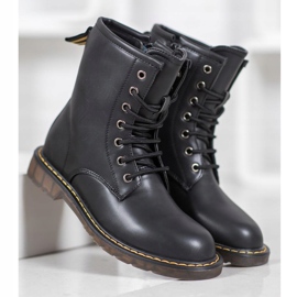 SHELOVET Moderiktiga fällare med ekoläder svart 2