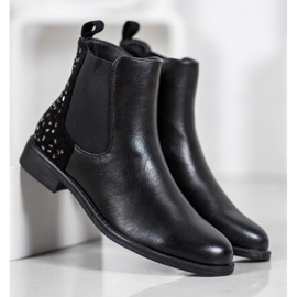 J. Star Stövlar Med Kristaller svart 2