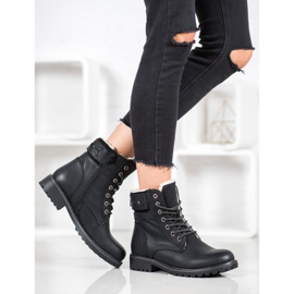 SHELOVET Eleganta Trappers svart 1