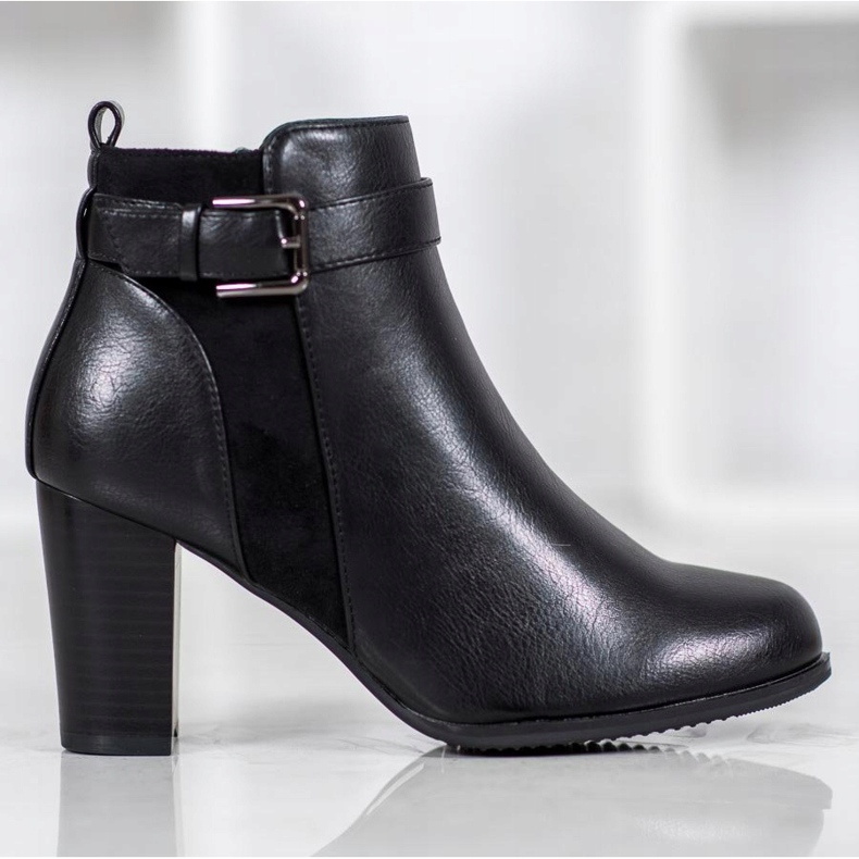 J. Star Varma stövlar med ett spänne svart 2