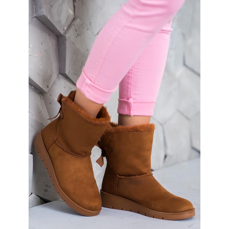 SHELOVET Kamel Mukluki på plattformen brun 1