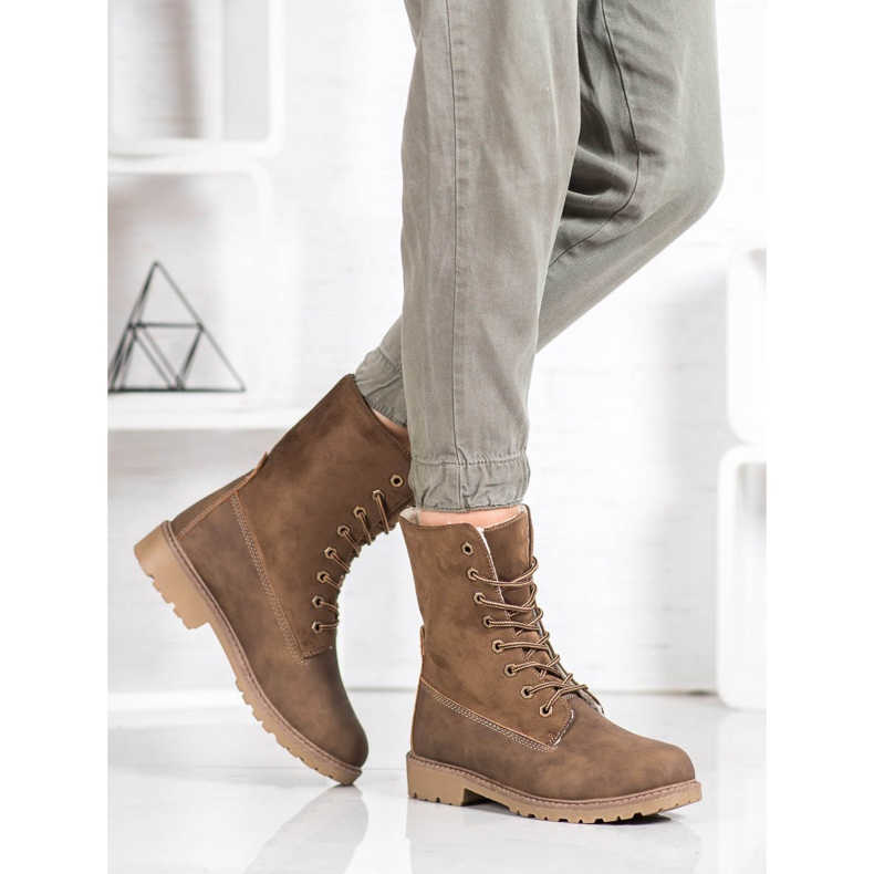 Super Me Snörskor kaki grön 2