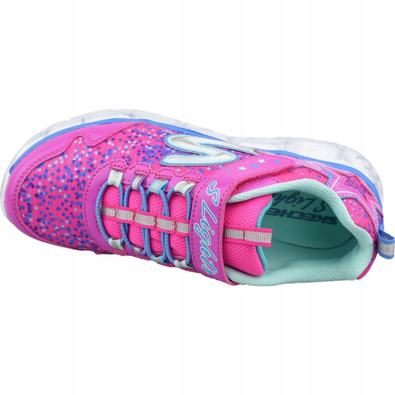 Skechers Galaxy Lights Jr 10920L-NPMT skor rosa 2
